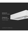 6W LED Solar-Wandleuchte mit Sensor - 900lm, IP65, weiß, 4000K, inkl. Akku