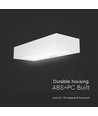 6W LED Solar-Wandleuchte mit Sensor - 900lm, IP65, weiß, 4000K, inkl. Akku