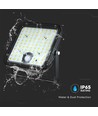 30W Solara LED Flutlicht mit Solarpanel - IP65, PIR Sensor, 6400K, schwarz, LiFePO4 Batterie