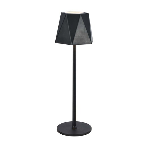 1,5W wiederaufladbare LED Tischleuchte, schwarz - 150lm, 3-in-1 CCT, touch dimmbar, 5V, inkl. Batterie