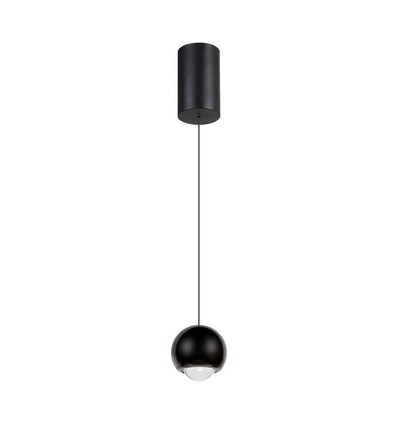 5W Pendelleuchte, schwarz - 500lm, 3000K, glockenförmig, verstellbar
