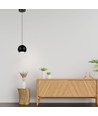 5W Pendelleuchte, schwarz - 500lm, 3000K, glockenförmig, verstellbar