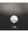 5W LED Pendelleuchte, weiß - Glockenförmig, 500lm, 3000K, 60 Grad, IP20
