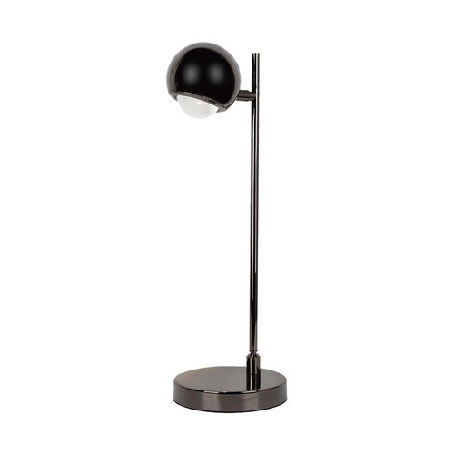 6W LED Tischleuchte aus schwarzem Metall - 500lm, 3000K, IP20 Innenbereich, Höhe 44,5cm