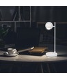 5-6W Retro Metall LED Tischleuchte - Weiß, 3000K, 500lm, 45cm Höhe, inkl. Leuchtmittel