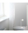 5-6W Retro Metall LED Tischleuchte - Weiß, 3000K, 500lm, 45cm Höhe, inkl. Leuchtmittel