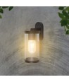 E27 Wandleuchte mit Up/Down Licht - IP44 Außen, mattschwarz, ohne Leuchtmittel