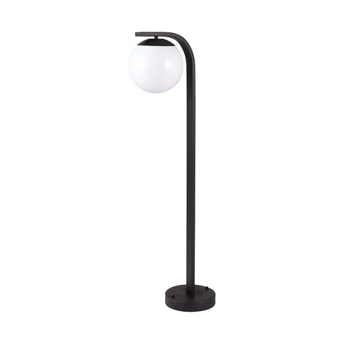 E27 Gartenleuchte in Schwarz, 105cm - IP44, klassisches Design, Aluminium, ohne Leuchtmittel