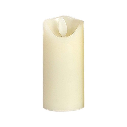 Ø5,3cm LED-Stumpenkerze, 12,5cm hoch - 2700K, batteriebetrieben, warmweiß, flammenloses Dekolicht
