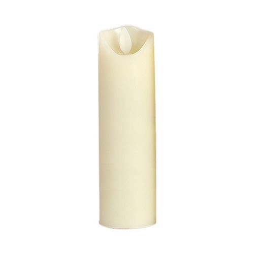 LED-Tischleuchte mit Flammen-Effekt, 5,3x17,5cm - 2700K, batteriebetrieben, bewegliche Flamme, Dekolicht