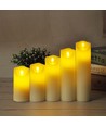 LED-Tischleuchte mit Flammen-Effekt, 5,3x17,5cm - 2700K, batteriebetrieben, bewegliche Flamme, Dekolicht
