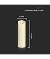 LED-Tischleuchte mit Flammen-Effekt, 5,3x17,5cm - 2700K, batteriebetrieben, bewegliche Flamme, Dekolicht