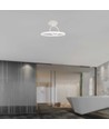 37W LED-Deckenleuchte aus Metall, Weiß - Ø50cm, 4000lm, 4000K, doppeltes rundes Design