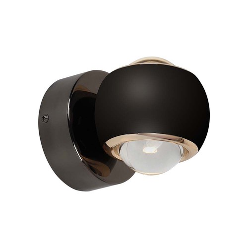 10W LED-Wandleuchte - Schwarz, 3000K, 13,5x10 cm, Innenbereich, inkl. Leuchtmittel