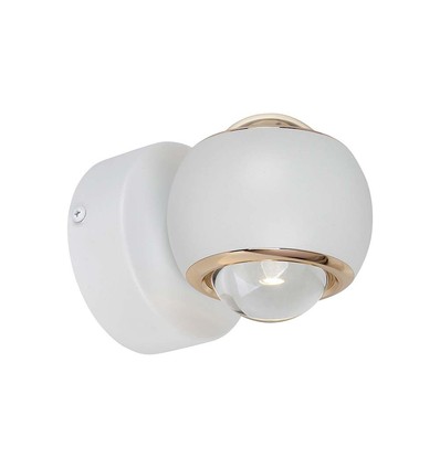 10W LED-Wandleuchte mit Up/Down-Licht - Weiß, 3000K, 13,5x10 cm, IP44, inkl. Leuchtmittel