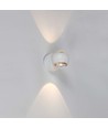 10W LED-Wandleuchte mit Up/Down-Licht - Weiß, 3000K, 13,5x10 cm, IP44, inkl. Leuchtmittel