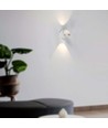 10W LED-Wandleuchte mit Up/Down-Licht - Weiß, 3000K, 13,5x10 cm, IP44, inkl. Leuchtmittel
