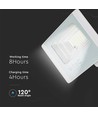 35W Solarpanel - LED Fluter, 6400K, Weißes Gehäuse