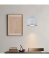 8,5W LED-Pendelleuchte, Ø10cm - Hellgrau, 850lm, Touch on/off, verstellbares Seil, inkl. Leuchtmittel