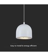 8,5W LED-Pendelleuchte, Ø10cm - Hellgrau, 850lm, Touch on/off, verstellbares Seil, inkl. Leuchtmittel