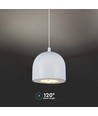 8,5W LED-Pendelleuchte, Ø10cm - Hellgrau, 850lm, Touch on/off, verstellbares Seil, inkl. Leuchtmittel