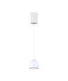 8,5W LED-Pendelleuchte - Ø10cm, Weiß, Touch on/off, 3000K, inkl. Leuchtmittel