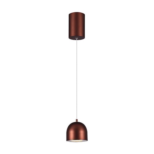 8,5W Pendelleuchte, Ø10cm - Touch on/off, Kupfer, 3000K, 160cm Seil, inkl. Leuchtmittel