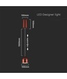 8,5W Pendelleuchte, Ø10cm - Touch on/off, Kupfer, 3000K, 160cm Seil, inkl. Leuchtmittel
