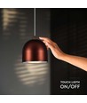 8,5W Pendelleuchte, Ø10cm - Touch on/off, Kupfer, 3000K, 160cm Seil, inkl. Leuchtmittel
