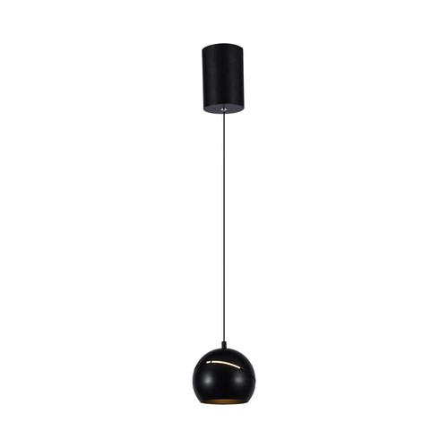 8,5W LED Pendelleuchte - Ø18cm, schwarz, Touch on/off, 3000K, inkl. Leuchtmittel