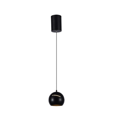 8,5W LED Pendelleuchte - Ø18cm, schwarz, Touch on/off, 3000K, inkl. Leuchtmittel