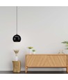 8,5W LED Pendelleuchte - Ø18cm, schwarz, Touch on/off, 3000K, inkl. Leuchtmittel