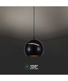 8,5W LED Pendelleuchte - Ø18cm, schwarz, Touch on/off, 3000K, inkl. Leuchtmittel