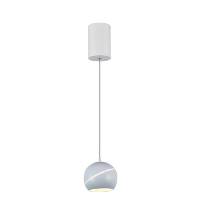 8,5W LED Pendelleuchte / Hängelampe - Ø12-18cm, weiß, Touch on/off, 3000K, inkl. Leuchtmittel