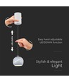 8,5W LED Pendelleuchte / Hängelampe - Ø12-18cm, weiß, Touch on/off, 3000K, inkl. Leuchtmittel