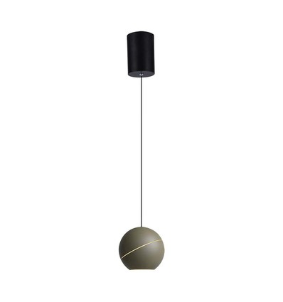 8,5W LED Pendelleuchte, Ø12cm - Champagner Gold, Touch on/off, 3000K, inkl. Leuchtmittel