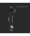 8,5W LED Pendelleuchte, Ø12cm - Champagner Gold, Touch on/off, 3000K, inkl. Leuchtmittel