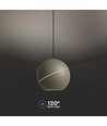 8,5W LED Pendelleuchte, Ø12cm - Champagner Gold, Touch on/off, 3000K, inkl. Leuchtmittel