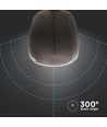 4W Vasenförmige Glühbirne E27 - Kohlefaden schwarzes Glas 300°