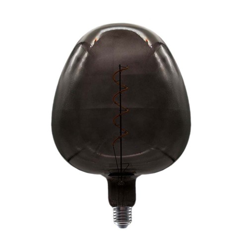 4W Apfelförmige Glühbirne E27 - Kohlefaden schwarzes Glas 300°
