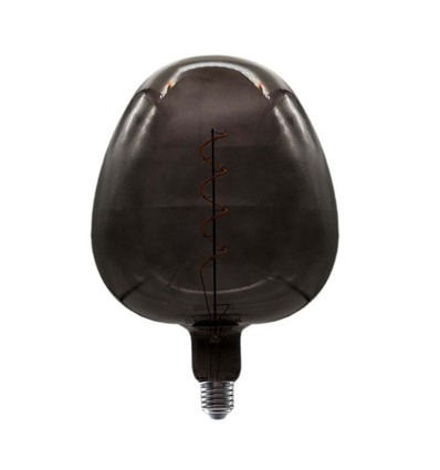 4W Apfelförmige Glühbirne E27 - Kohlefaden schwarzes Glas 300°