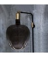 4W Apfelförmige Glühbirne E27 - Kohlefaden schwarzes Glas 300°