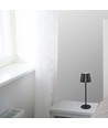 1,5W wiederaufladbare LED Tischleuchte, CCT - Touch dimmbar, USB-C, schwarz, höhenverstellbar
