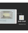 40W LED Fluter mit Solarpanel - 4000K, Weißes Gehäuse
