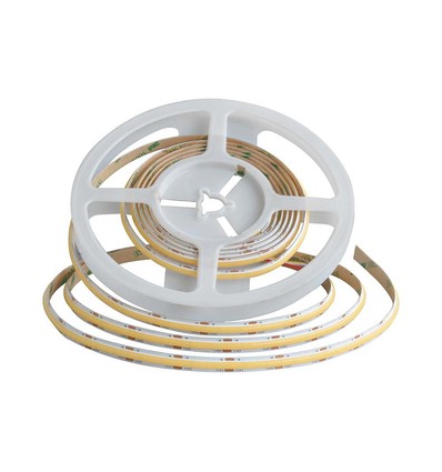 5m 18W/m CCT COB-LED Strip, RA90 - 24V, IP20, 560 LED pro Meter, 8mm breit, dimmbar