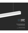 120cm 40W LED Lichtleiste - 6500K, Weiß