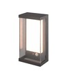 1W Solara Wandleuchte mit Sensor - IP65, 3000K, dunkelgrau, Solar, Bewegungsmelder, Außenbereich