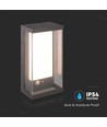 1W Solara Wandleuchte mit Sensor - IP65, 3000K, dunkelgrau, Solar, Bewegungsmelder, Außenbereich