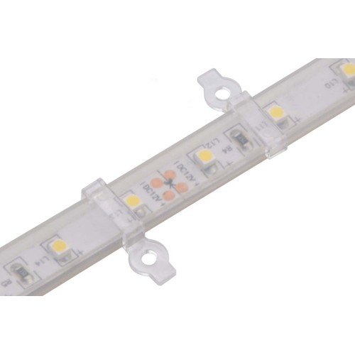 20 Stück klare Montageclips für LED-Strip - 8 mm, passend für IP65-Strips