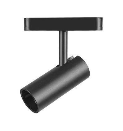 11W ultra-flacher magnetischer Schienenspot, 48V - 1300lm, 34°, schwarz, 6400K, IP20